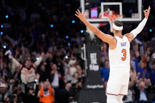 Knicks' Josh Hart on being left open in Game 1 vs. 76ers Knicks' Josh Hart on being left open in Game 1 vs. 76ers