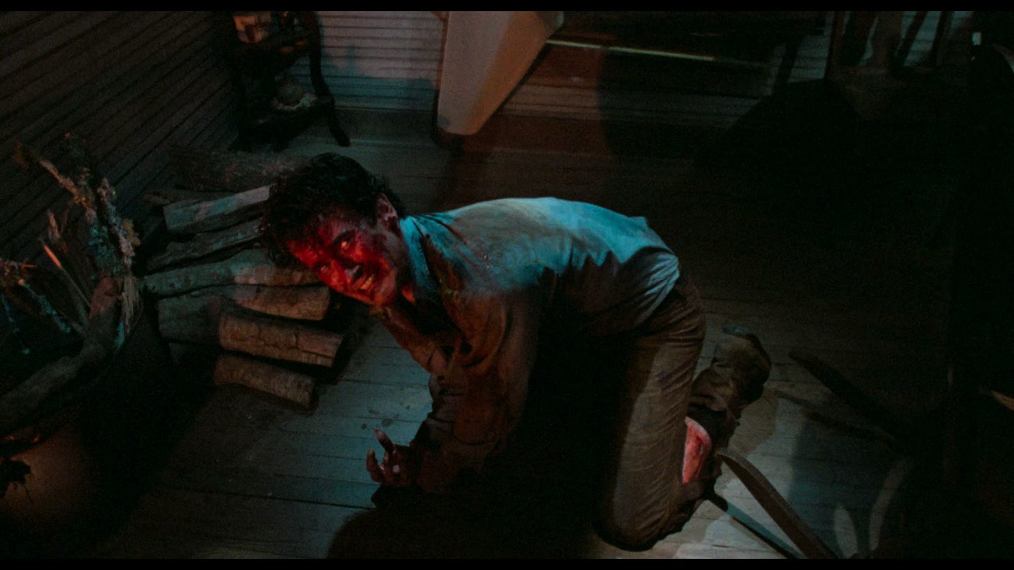 Give me back my hand! Give me back my haaaaand!! - Evil Dead II | Clip.Cafe