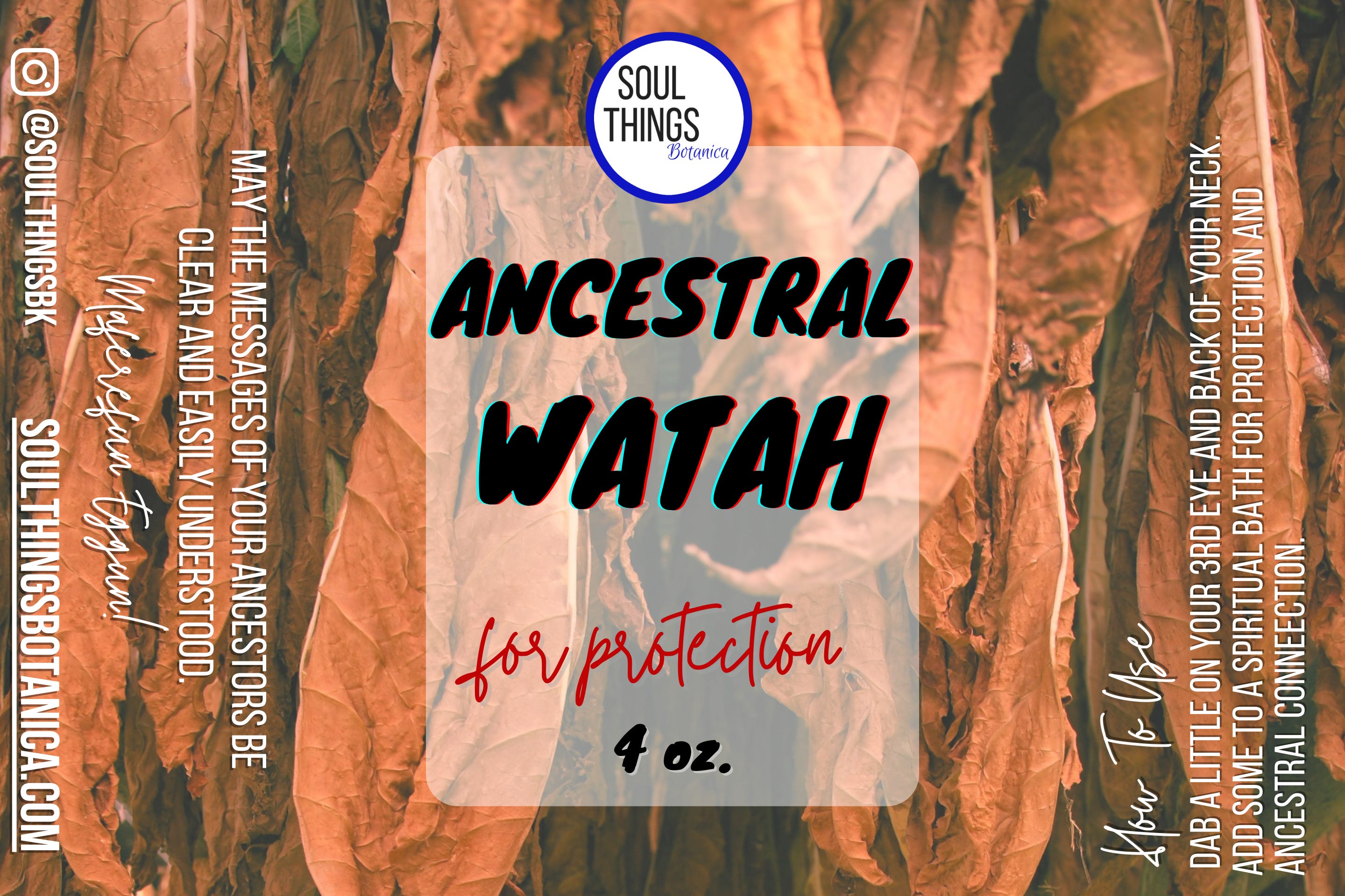 tobacco spiritual use All About Watahs: Tobacco Water