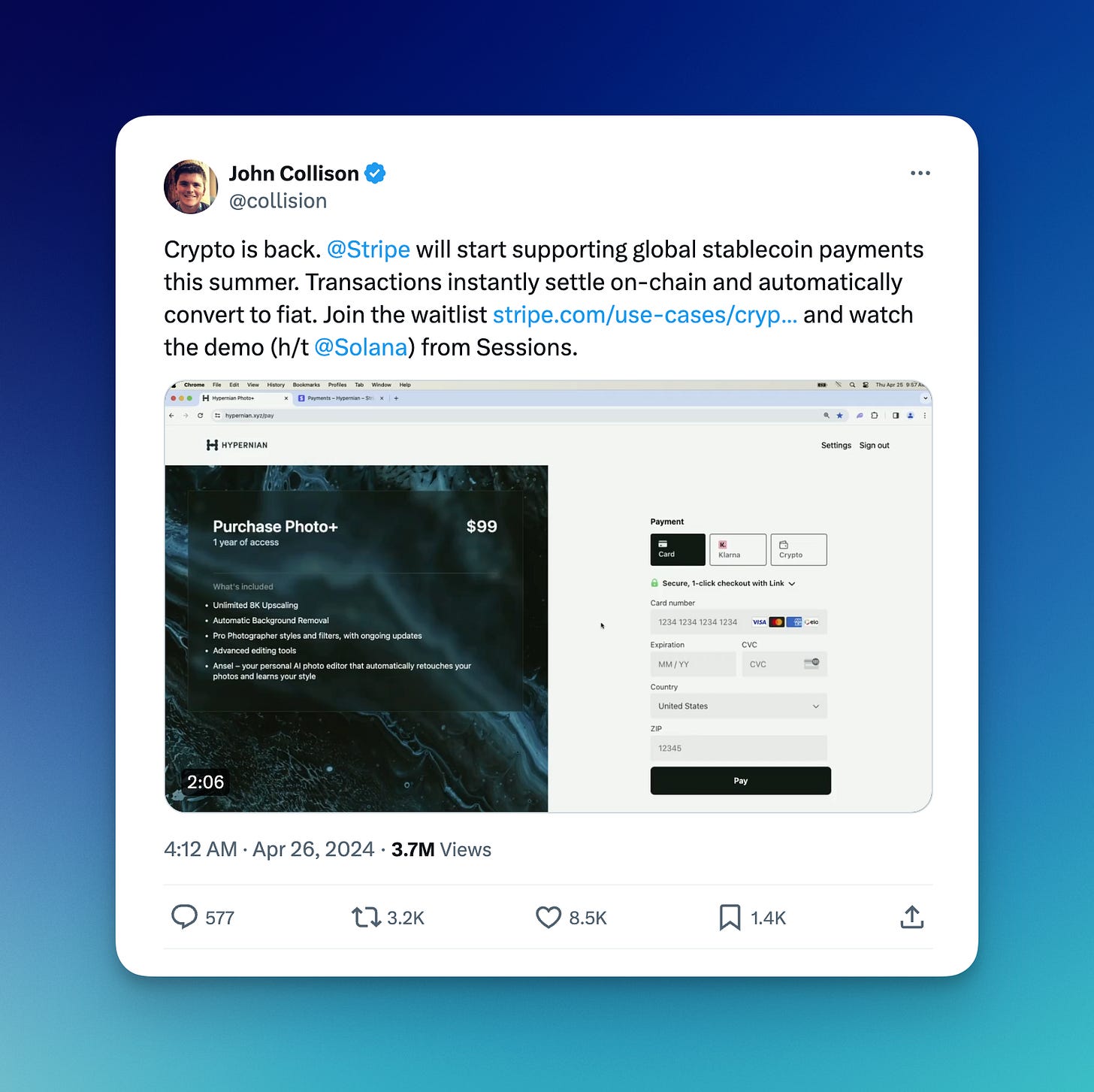 Issue #108: Goldman Sachs Continues Its Retreat From Consumer Fintech,  Stripe Re-enters Crypto Payments, And Walmart Pushes Further Into BNPL