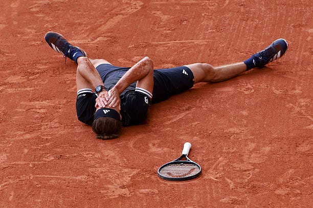 Alexander Zverev of Germany celebrates his victory against Flavio Cobolli of Italy in the men's final during day 15 of the 2026 French Open,...