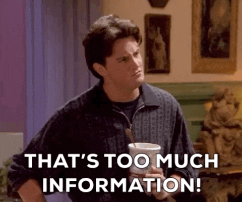 Season 1 Too Much Information GIF by Friends Season 1 Too Much Information GIF by Friends