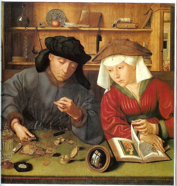 Le Prêteur et sa femme. Quentin Metsys (1465-1530)