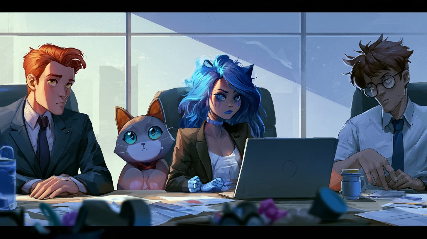 3 AIs and a human sit down at a table...