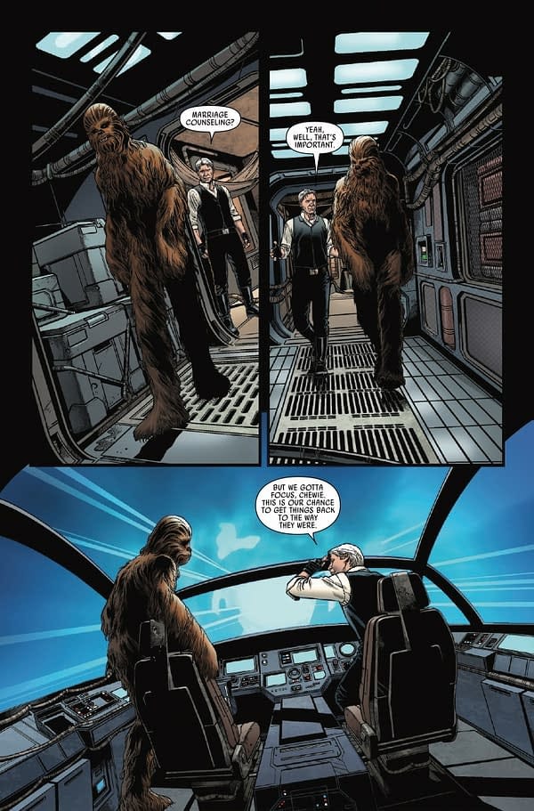 Interior preview page from STAR WARS: HAN SOLO - HUNT FOR THE FALCON #2 RAMON ROSANAS COVER