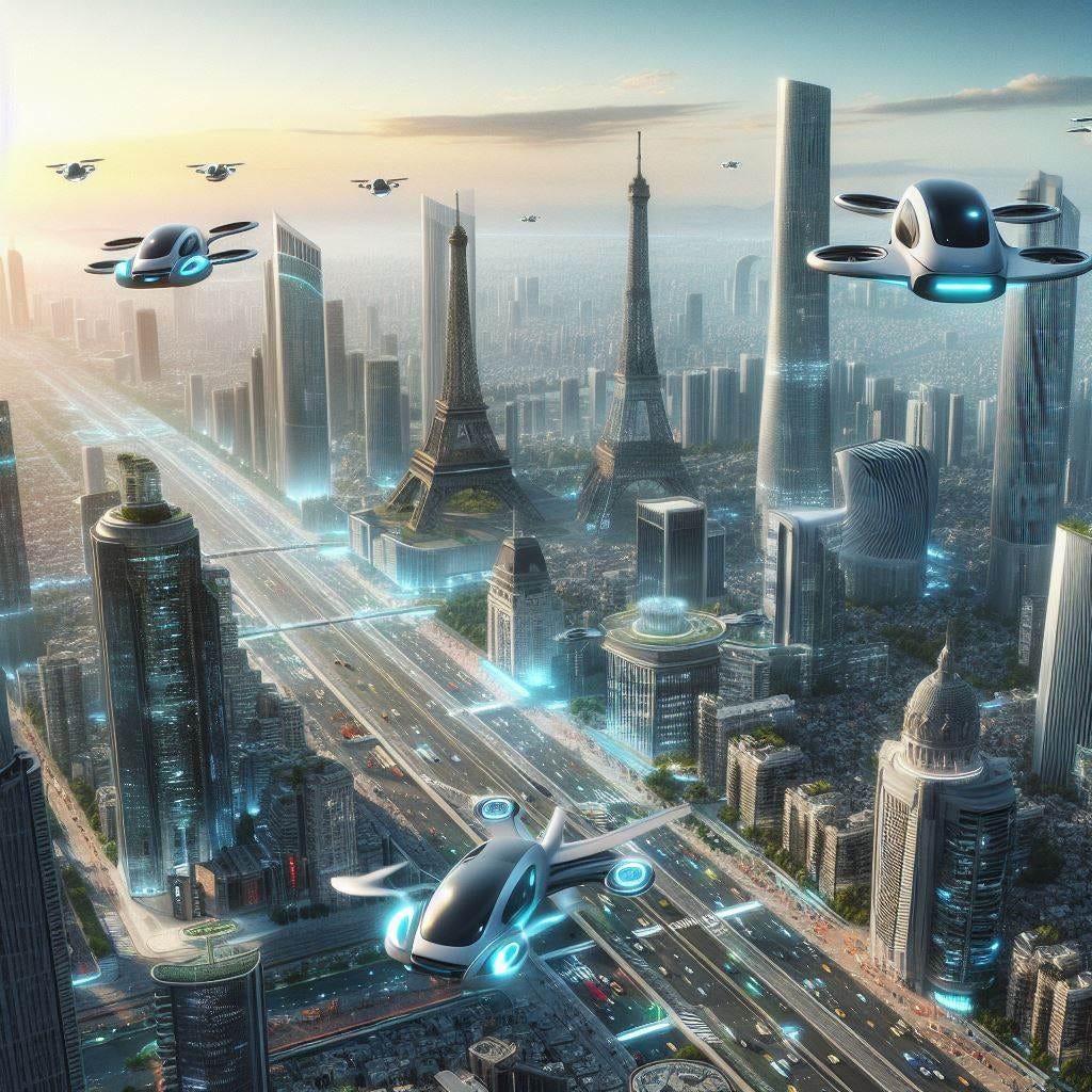 A picture of airtaxis