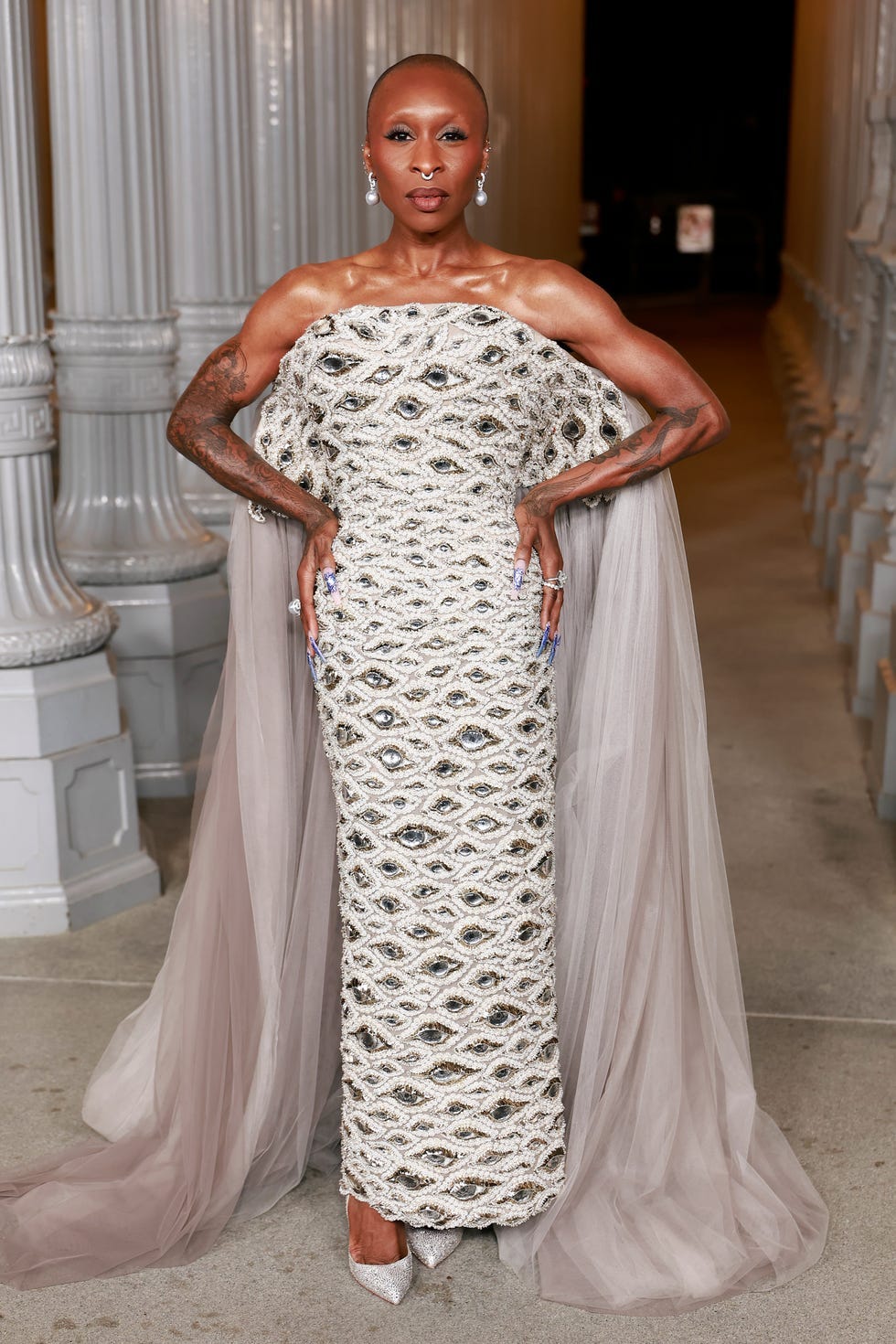 Cynthia Erivo Is Eye-Catching in Schiaparelli at the LACMA Gala