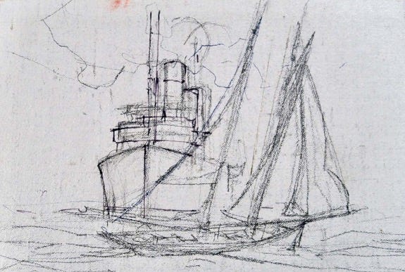 A drawing of a boat

Description automatically generated