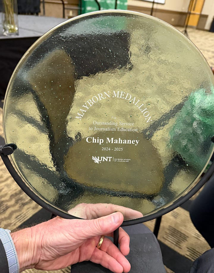 UNT Mayborn Medallion ceremony April 2025