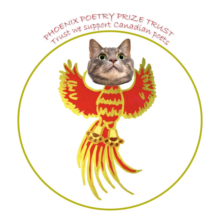 Text that reads Phoenix Prize Trust - Trust we support poets