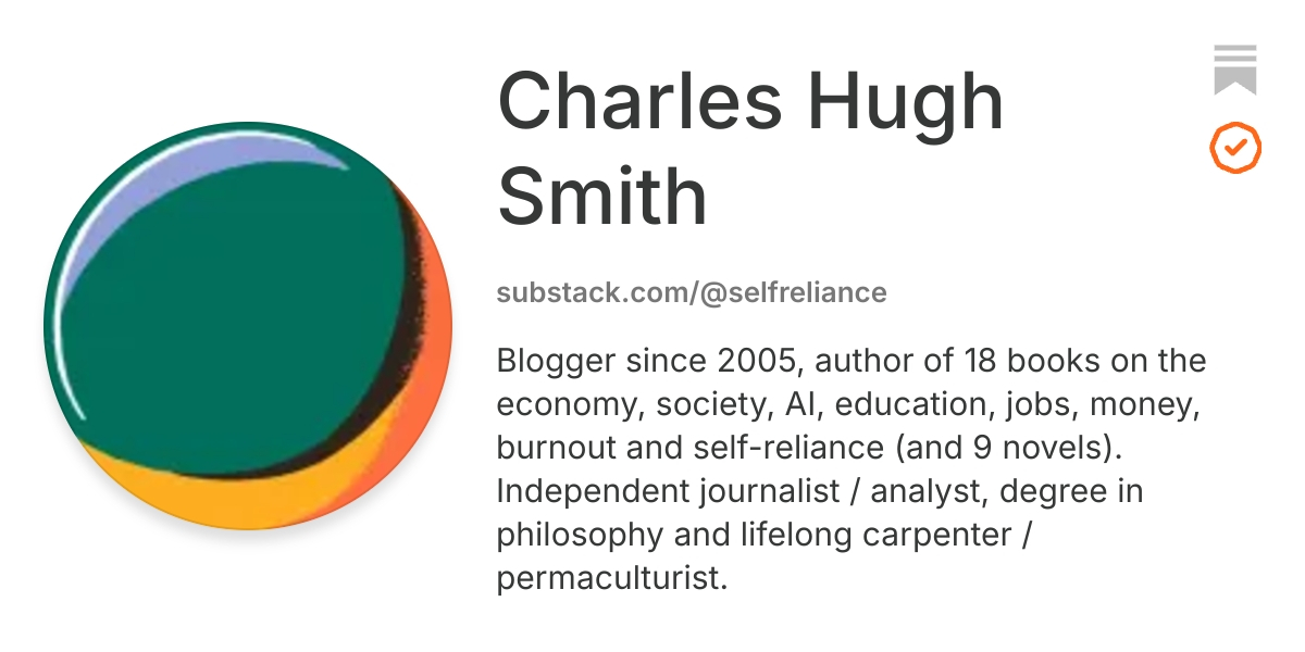 Charles Hugh Smith | Substack