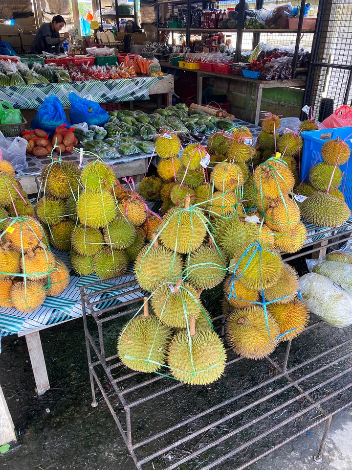 durian at lamunin stall