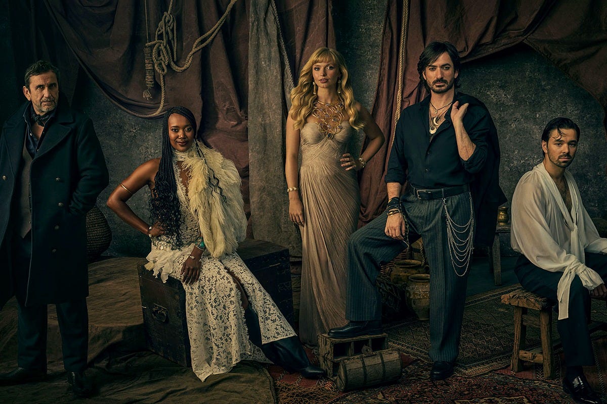 The lead cast of Disney's Pirates of the Caribbean: The Immersive Adventure. Image: Dan Kennedy The lead cast of Disney's Pirates of the Caribbean: The Immersive Adventure. Image: Dan Kennedy
