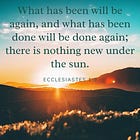 Nothing New Under the Sun