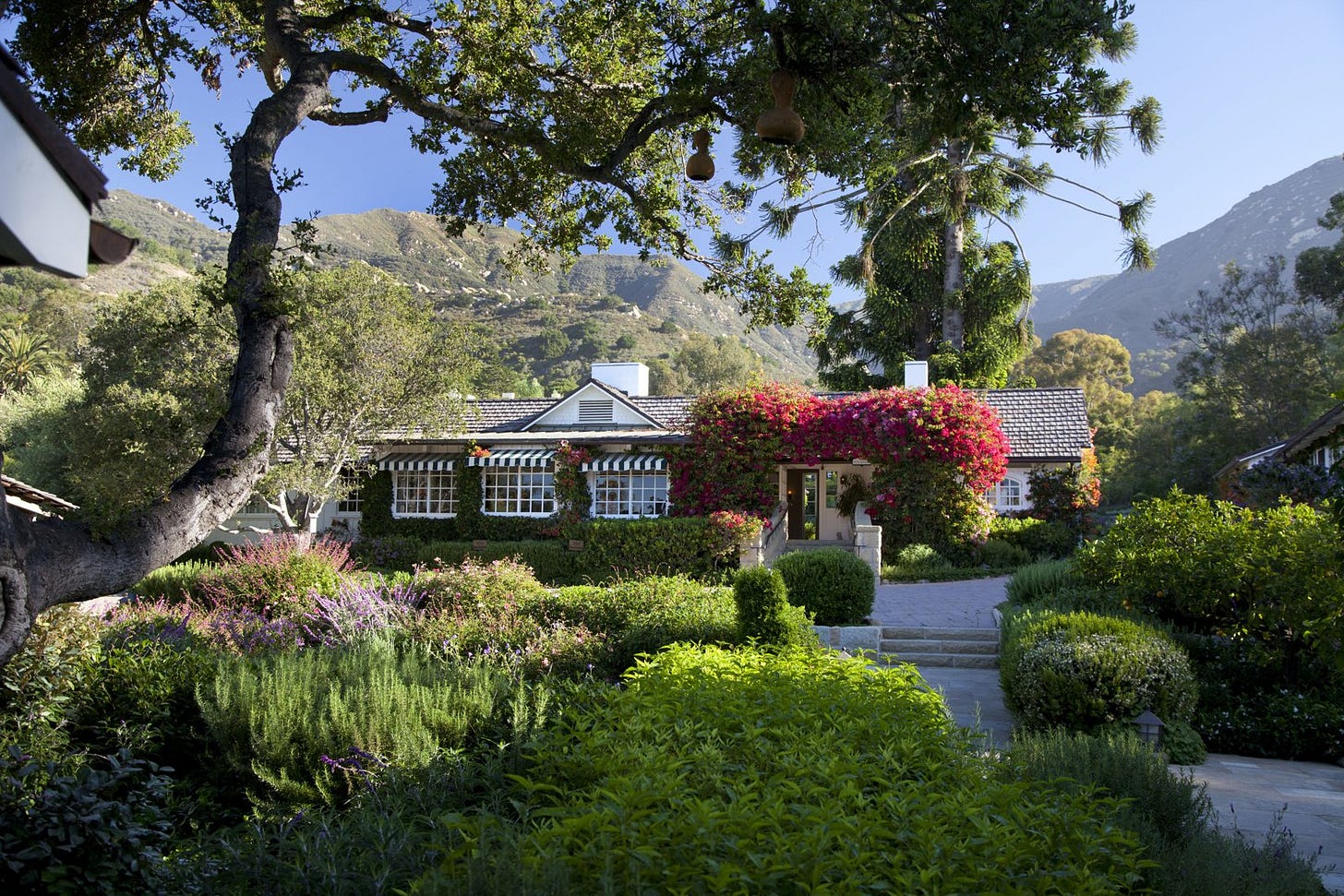 The hacienda and gardens at San Ysidro Ranch, Montecito, California