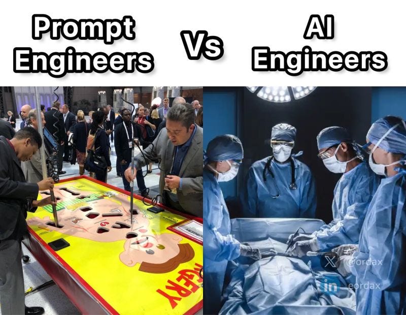 Prompt Engineers Vs AI Engineers: Find the differences 👀 | Eduardo Ordax