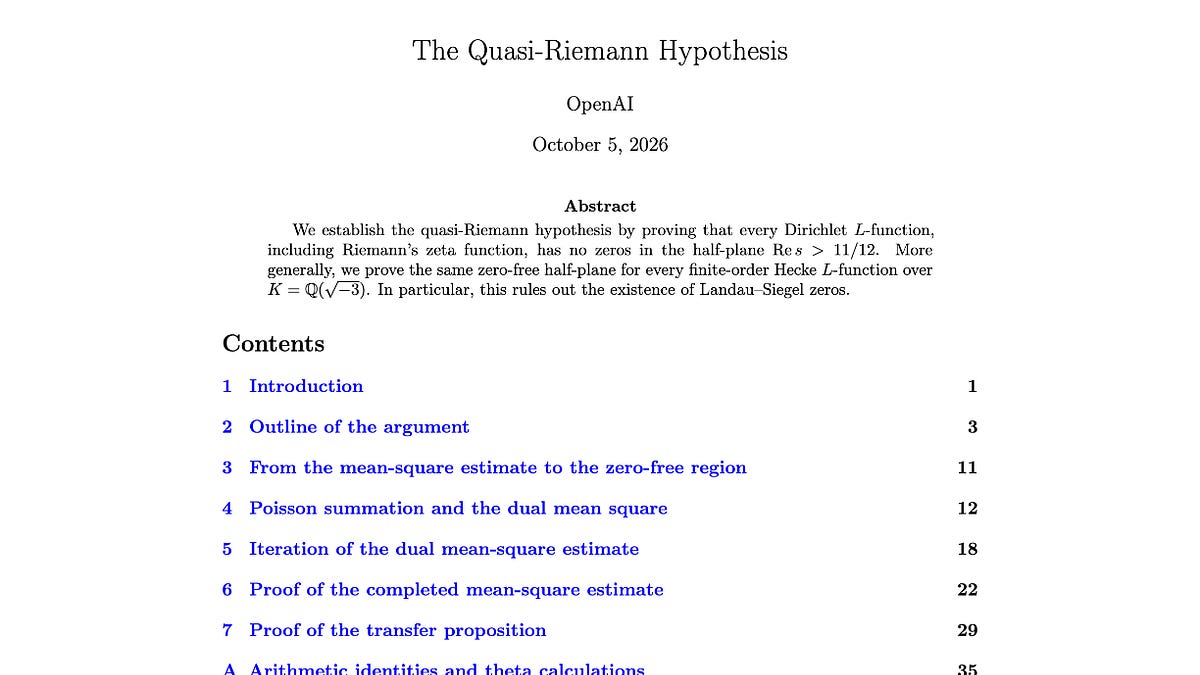 [AINews] Quasi-Riemann-Hypothesis: OpenAI publishes 722 math papers solving 90 of the top 500 open math problems; “the most significant moment” in >100 years of mathematics
