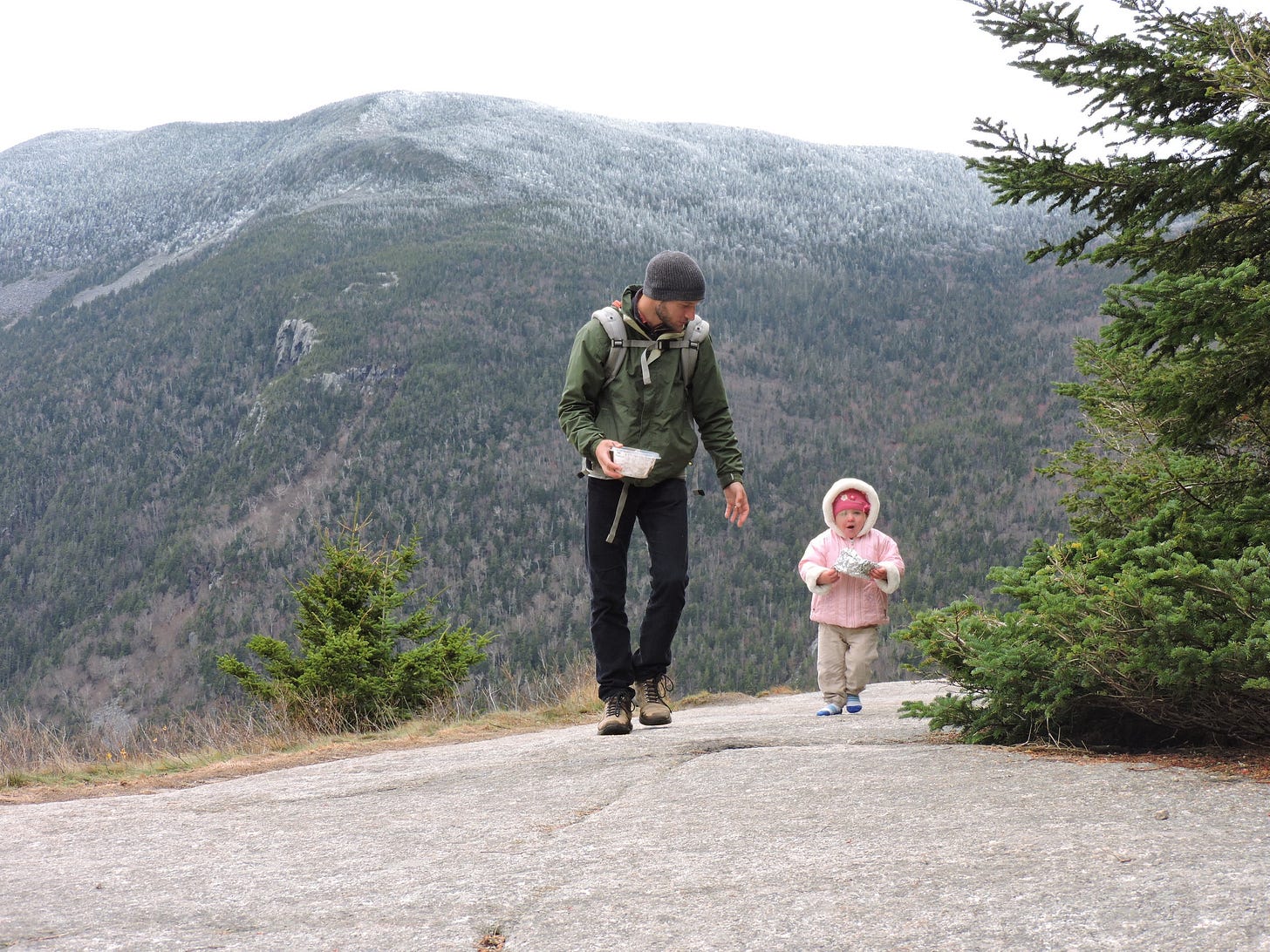  We didn't last long on the summit of Mt. Willard. 