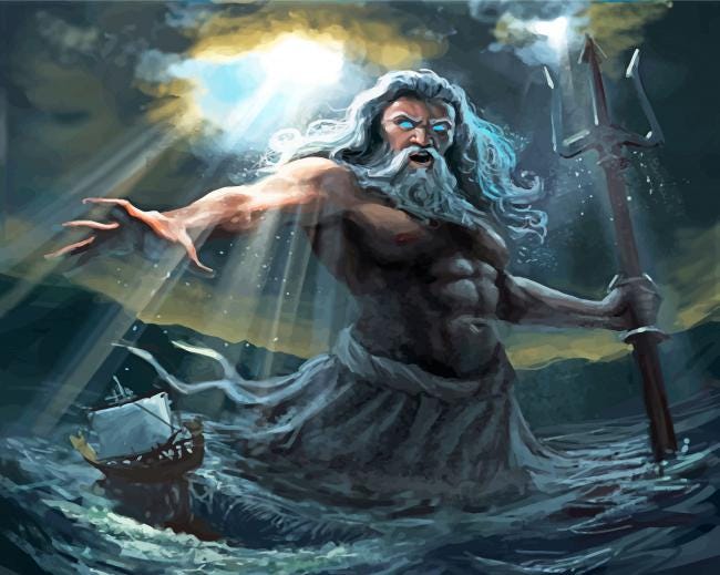 Mad Zeus - 5D Diamond Painting - DiamondByNumbers - Diamond Painting art