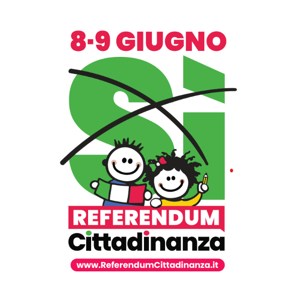 Il logo del comitato promotore del referendum sulla cittadinanza che si vota a giugno 2025