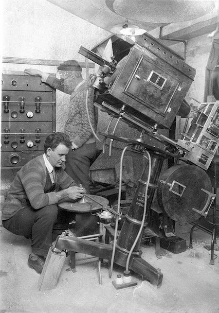 Australian Vitaphone Disk Projection Booth