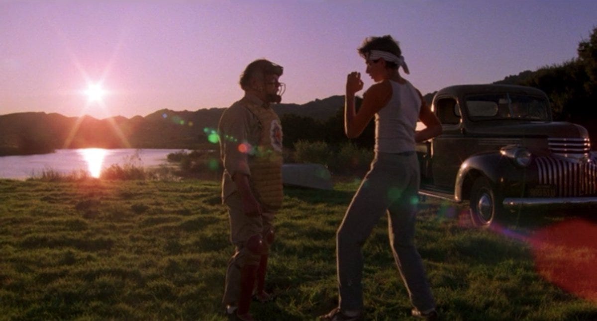 THE KARATE KID (1984) Cinematography by James Crabe Directed by John G. Avildsen Read our conversation with Ralph Macchio: https://t.co/wif5w3KzVD THE KARATE KID (1984) Cinematography by James Crabe Directed by John G. Avildsen Read our conversation with Ralph Macchio: https://t.co/wif5w3KzVD