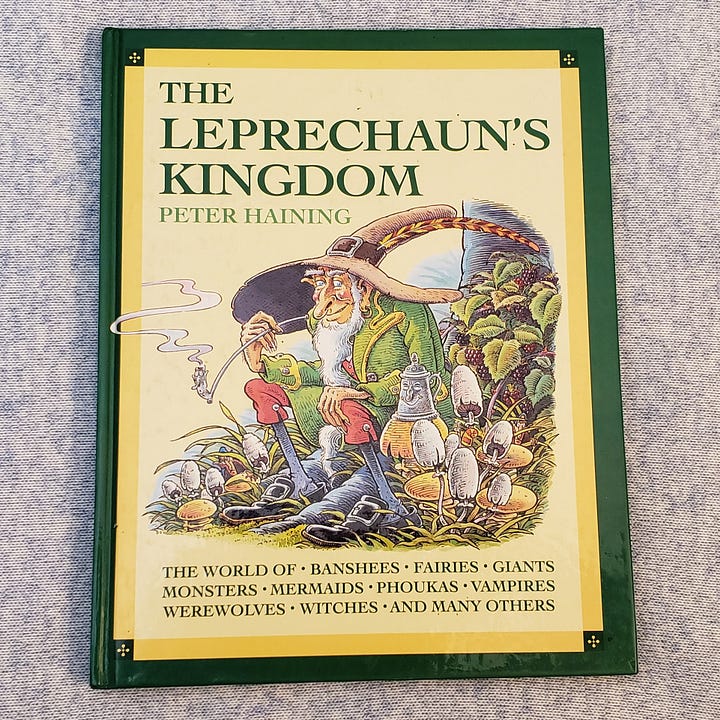 Photos of cover and table of contents of The Leprechaun's Kingdom.
