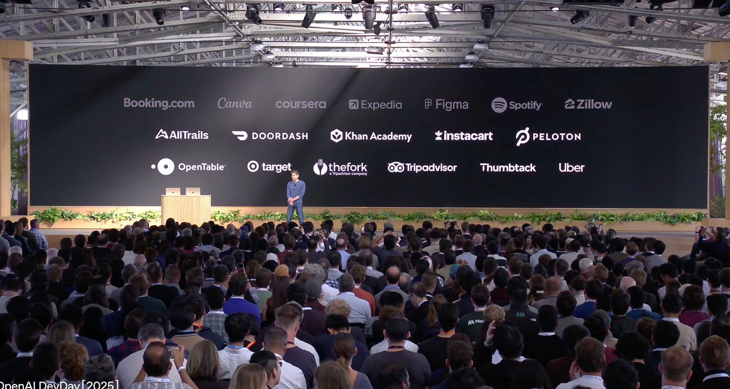 Sam Altman presenting on upcoming MCP Apps at OpenAI Dev Day Sam Altman presenting on upcoming MCP Apps at OpenAI Dev Day