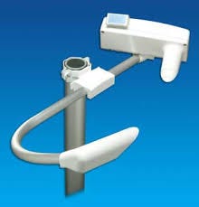 a plastic instrument that looks like two white airpods