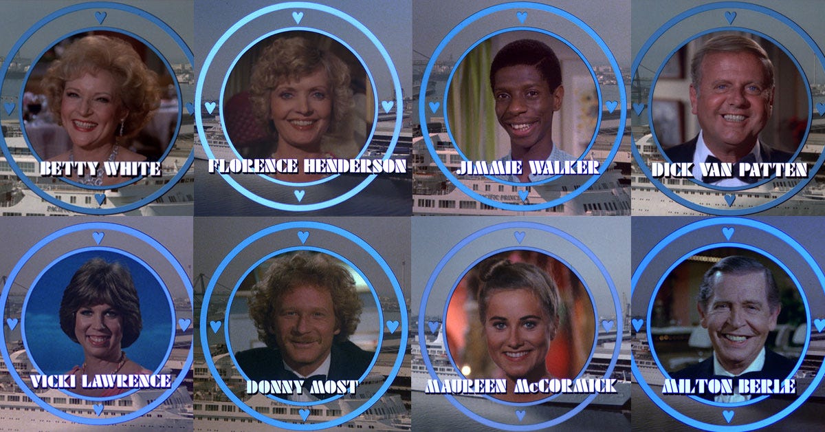 Which of these famous faces boarded The Love Boat the most as a guest star?