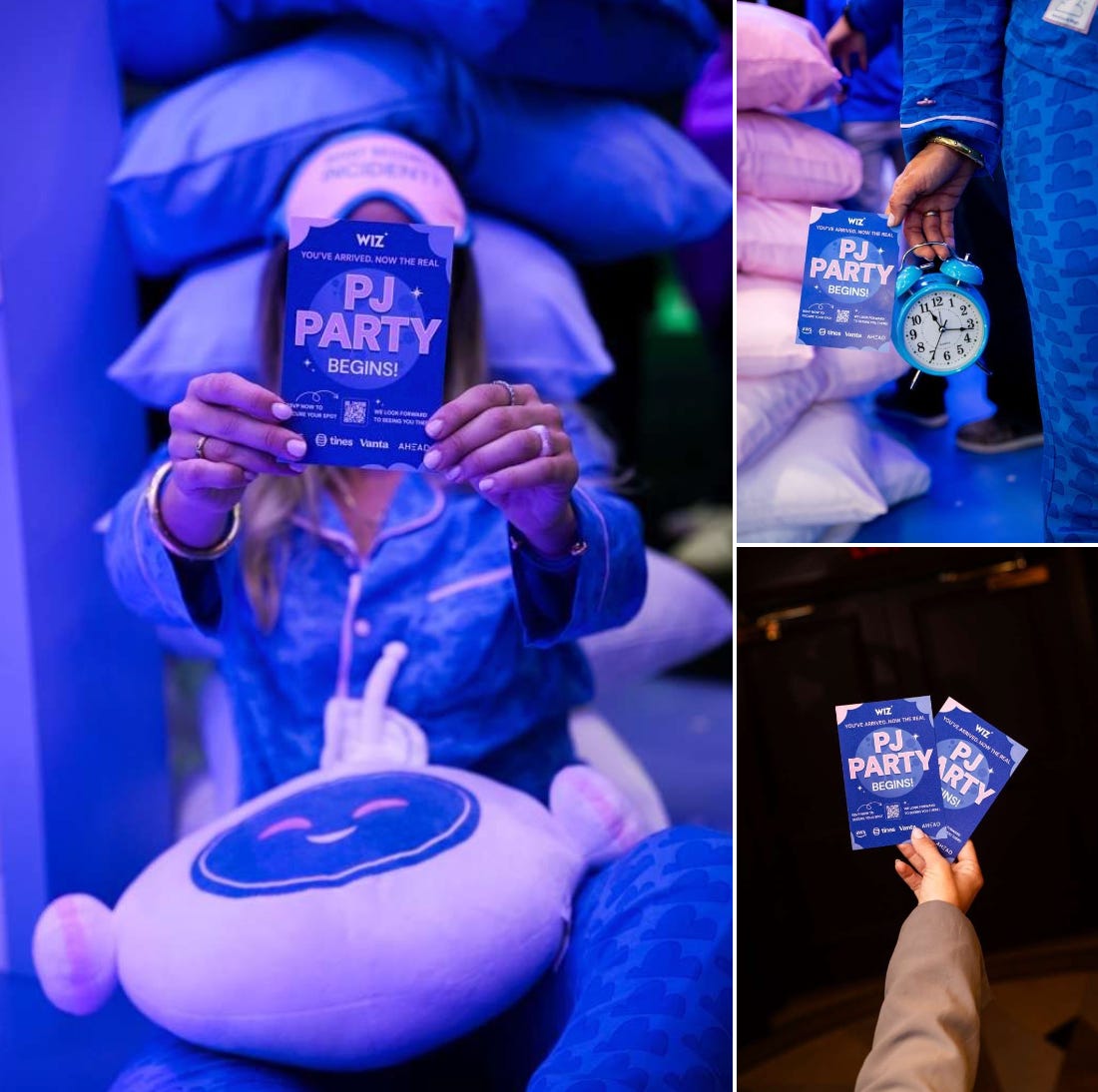 Promotional images for Wiz’s PJ Party.