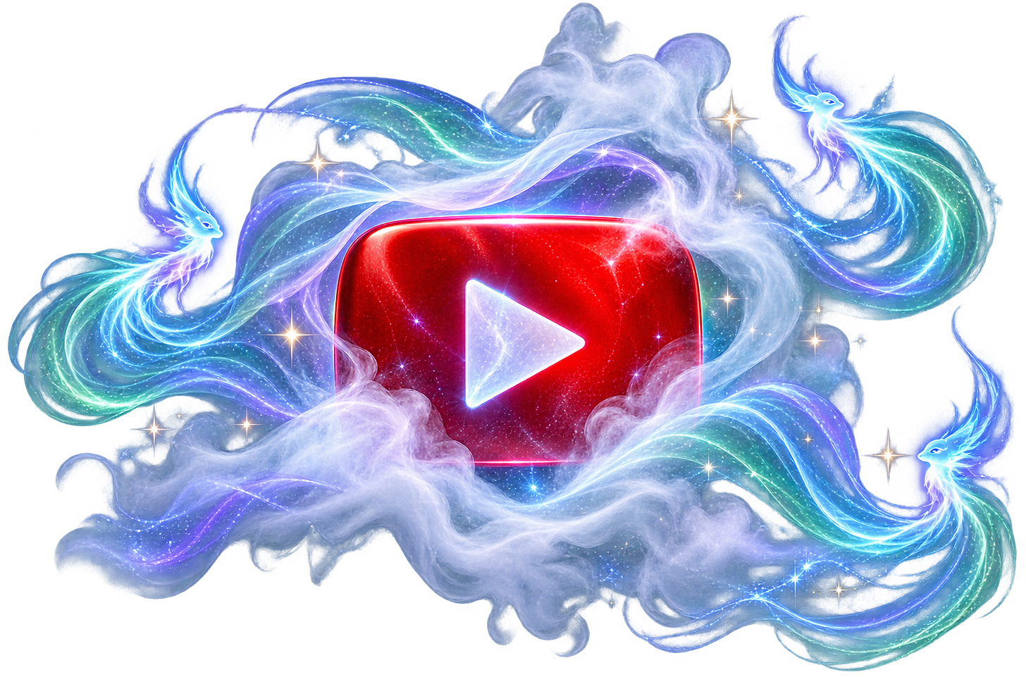 Image of the Youtube logo in the mist Image of the Youtube logo in the mist