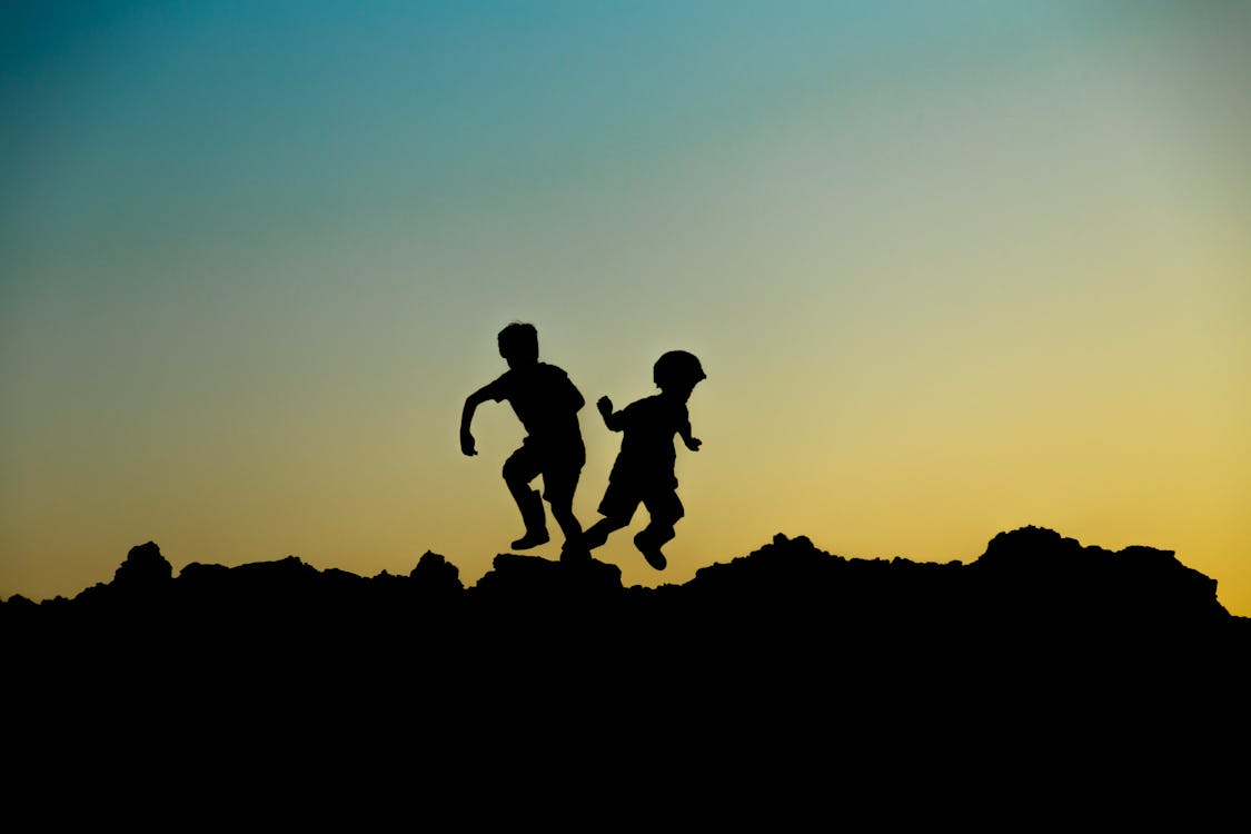 Free Silhouette Photo of Jumping Children Stock Photo Free Silhouette Photo of Jumping Children Stock Photo