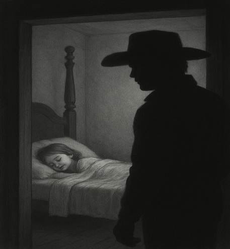 A person in a cowboy hat looking at a child sleeping in a bed

AI-generated content may be incorrect.