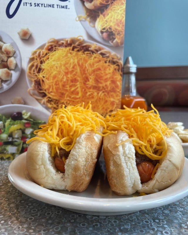 Cincinnti-based Skyline Chili broke a Guinness World Record for the most hot dog photos uploaded to Instagram in one hour. Photo courtesy of Skyline Chili/Instagram