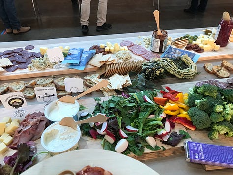 500 foot Charcuterie Board with different food items