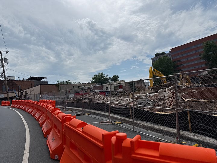 Where the Artful Lodger Building used to be, will rise a hotel #FromtheBicycle