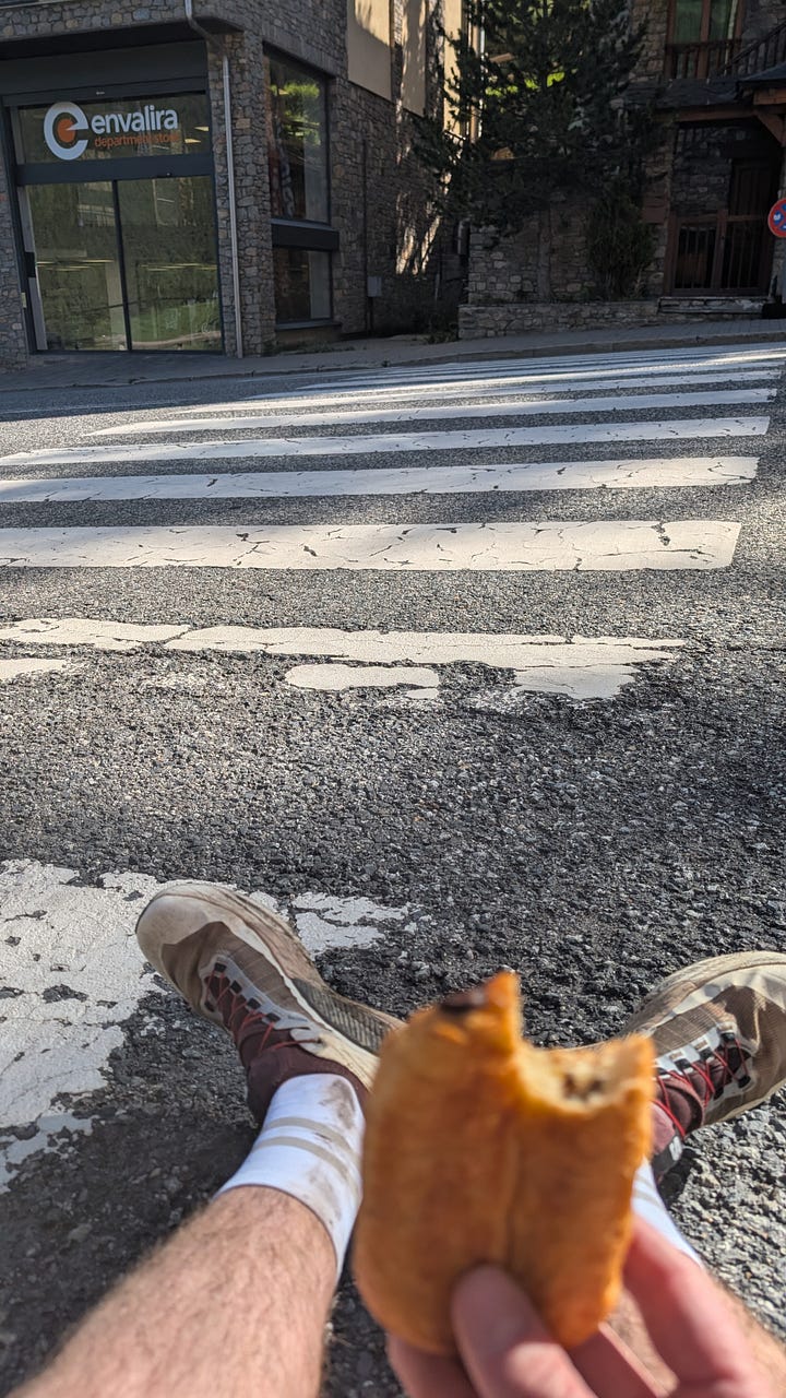 Snack break at the supermarket