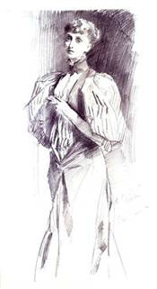 Portrait of Alice Meynell by John Singer Sargent