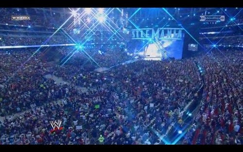 Wrestlemania 27 crowd Wrestlemania 27 crowd
