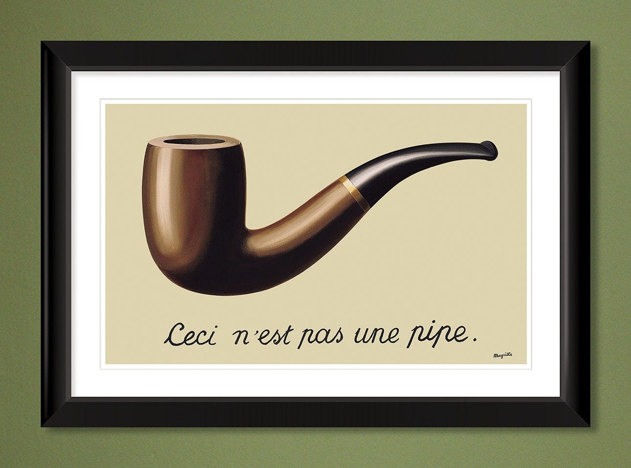 The Treachery of Images – This is Not A Pipe (1929) by René Magritte (18x12  Heavyweight Art Print) - Etsy