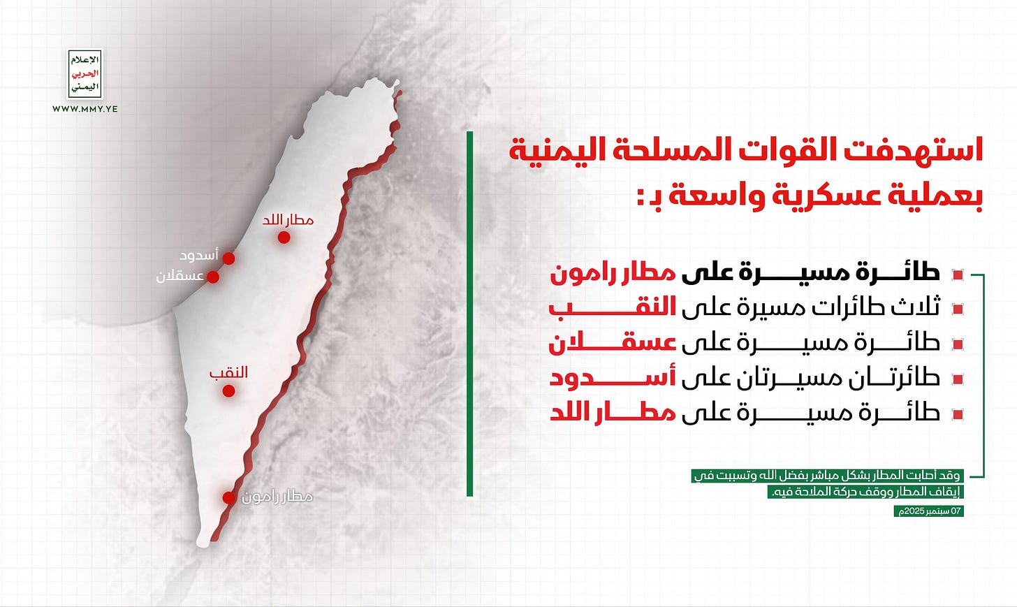 Yemen strikes Israeli airport in retaliation for war crimes, vows further escalation - Palestine Will Be FreeYemen strikes Israeli airport in support of Gaza, vows further escalation - Palestine Will Be Free