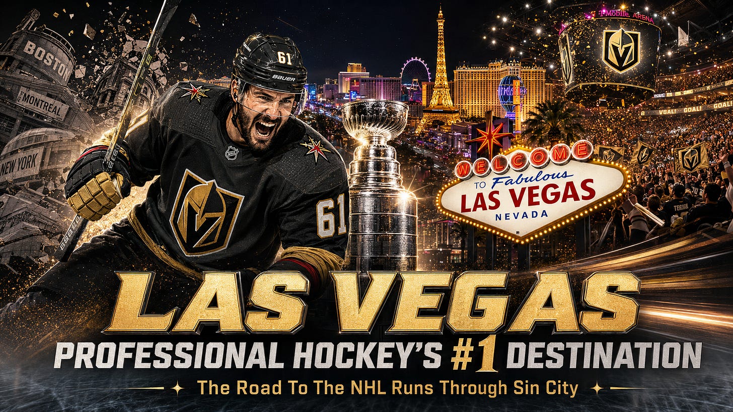 Sin City Hockey Spotlight: Las Vegas has become one of the NHL’s premier hockey cities, with the Golden Knights—a championship destination.