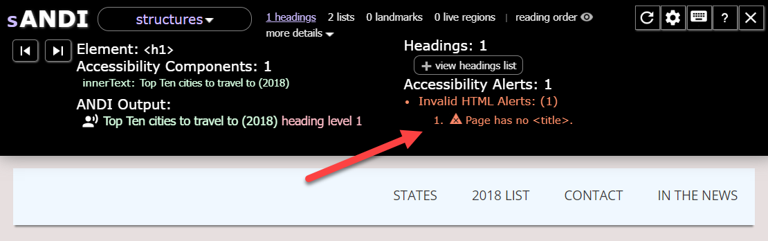 accessibility alert: page has no title