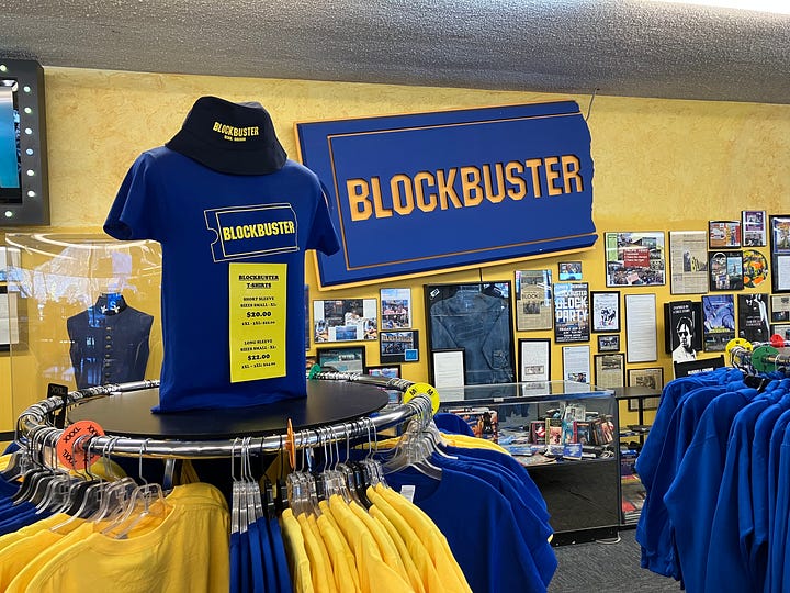 Photos of the last Blockbuster store in Bend, Oregon