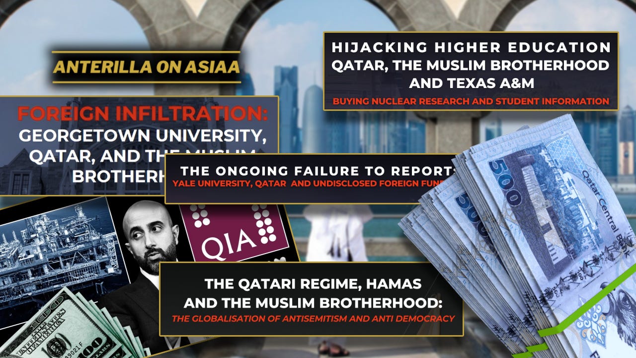 ISGAP:n paljastamat rahavirrat osoittavat, että Qatarin hallitus on vuosien varrella lahjoittanut Cornellin yliopistolle huikeat 10 miljardia dollaria, Small väitti – pienempiä summia on jaettu myös Georgetownin, Texas A&M:n ja Brownin yliopistoille. ISGAP:n paljastamat rahavirrat osoittavat, että Qatarin hallitus on vuosien varrella lahjoittanut Cornellin yliopistolle huikeat 10 miljardia dollaria, Small väitti – pienempiä summia on jaettu myös Georgetownin, Texas A&M:n ja Brownin yliopistoille.