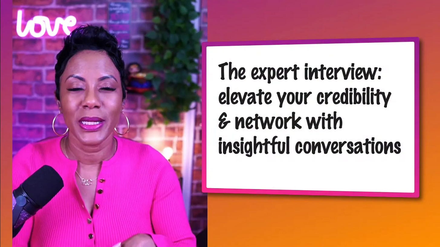 Slide showing Expert Interview format Slide showing Expert Interview format
