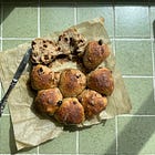 raisin + spice buns