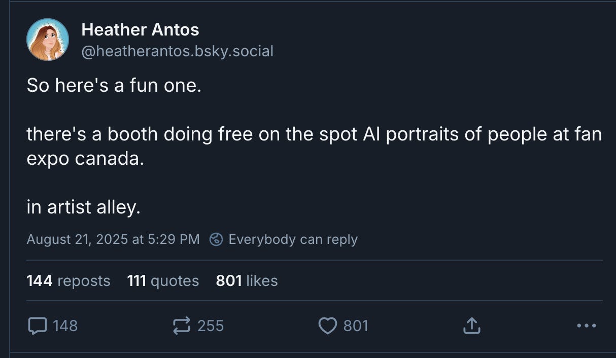 Police Called At Canadian Comic Expo Over Anti-AI Protest, image size:1214x706