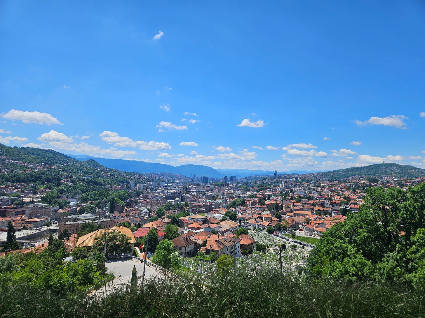 Sarajevo, view from hilltop